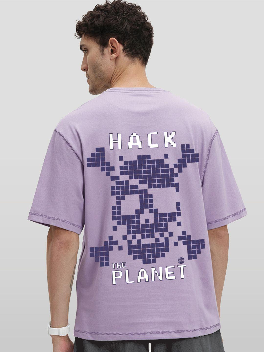 Men Printed Applique Oversized T-shirt