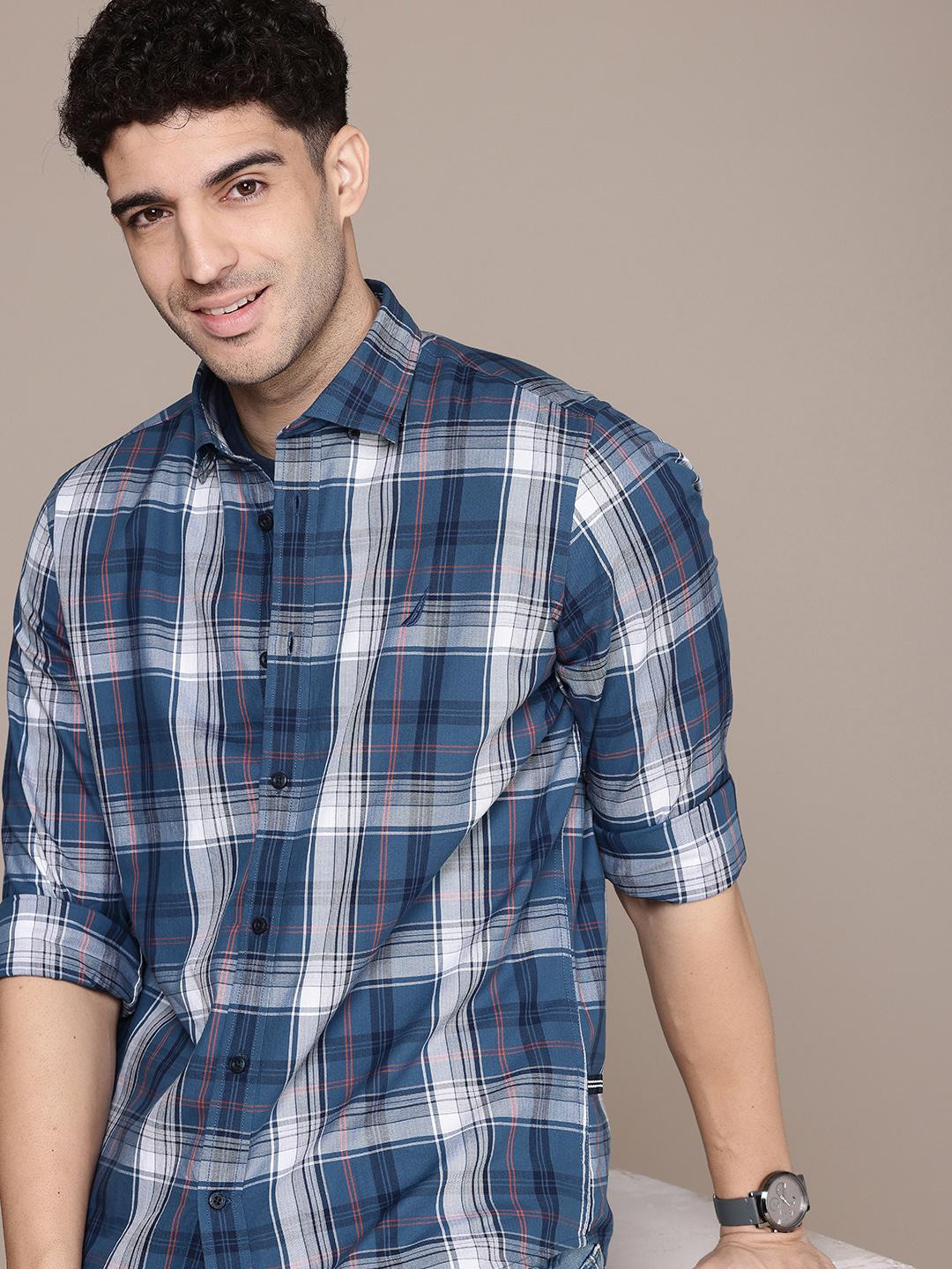 Classic Fit Tartan Checked Pure Cotton Casual Shirt